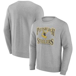 Fanatics Pittsburgh Steelers Playability Pullover Sweatshirt - Gray Size 3XL